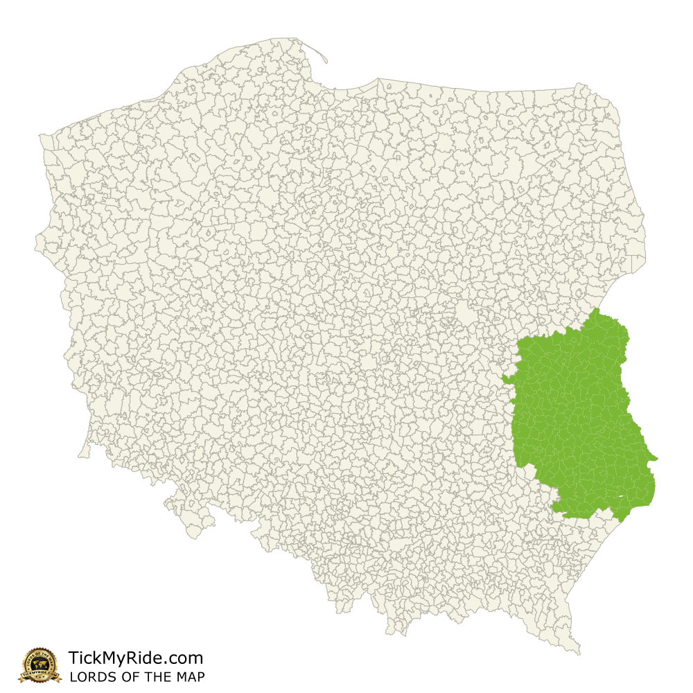 Mapa Zdobytych Gmin
