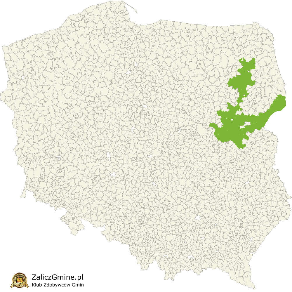 Mapa Zdobytych Gmin