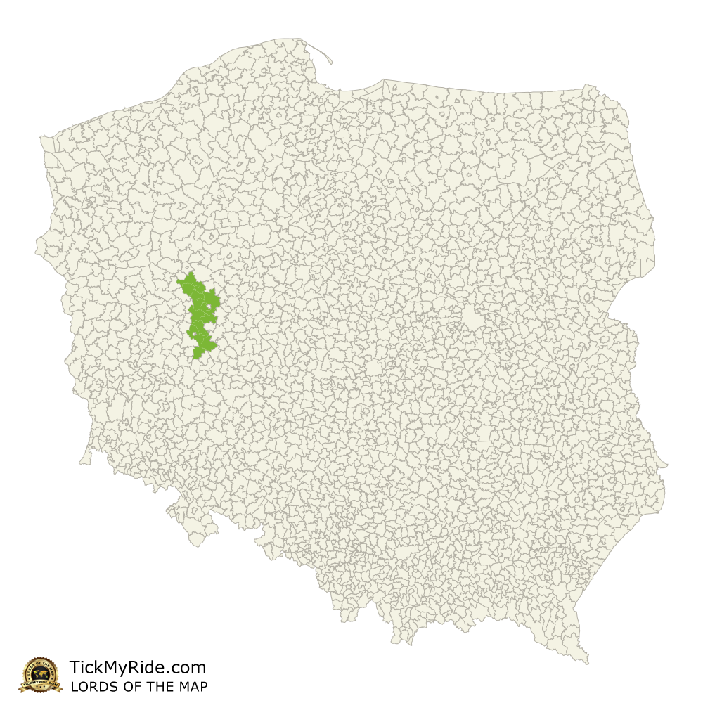 Mapa Zdobytych Gmin