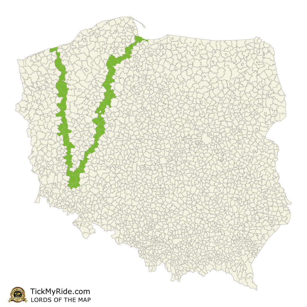 Mapa Zdobytych Gmin