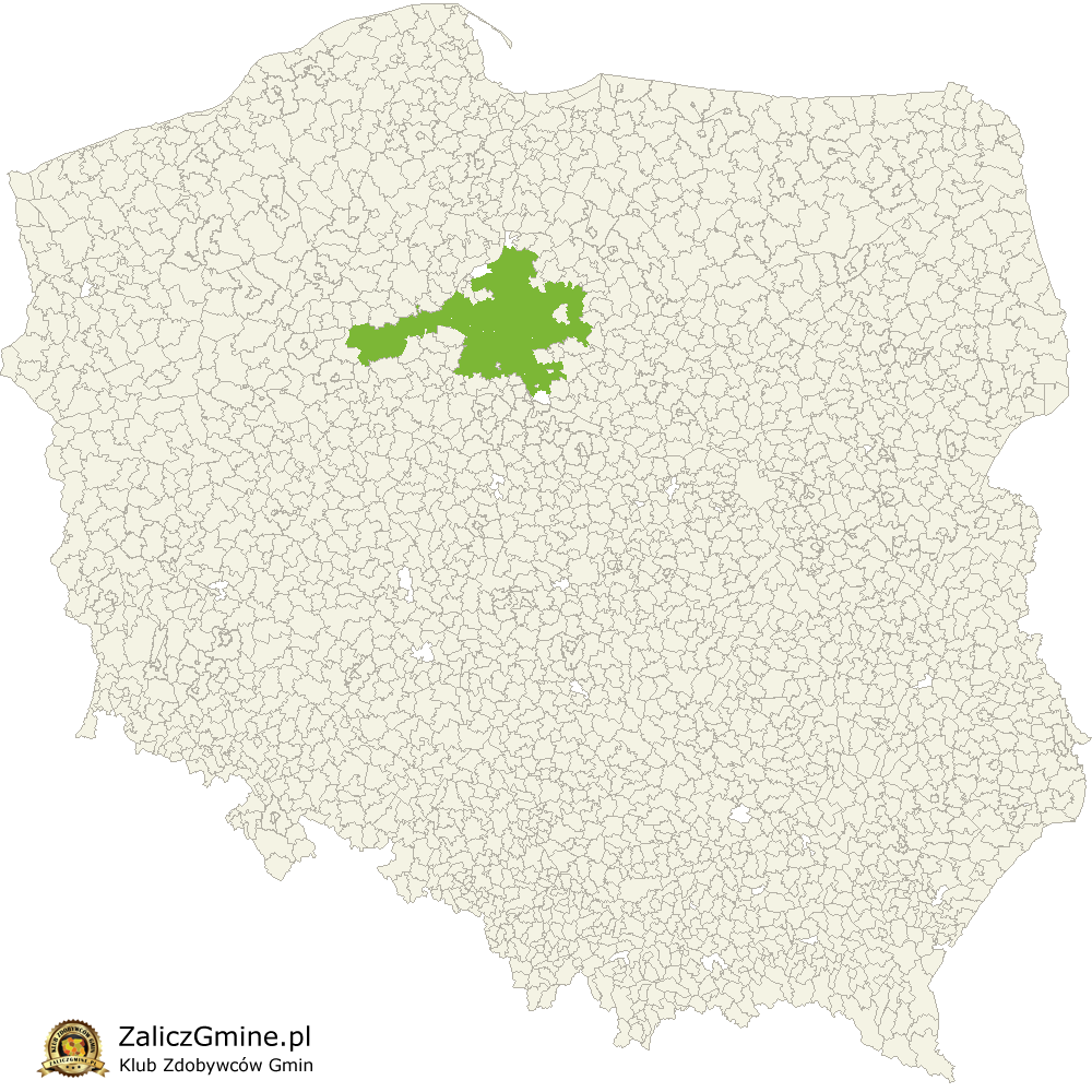 Mapa Zdobytych Gmin