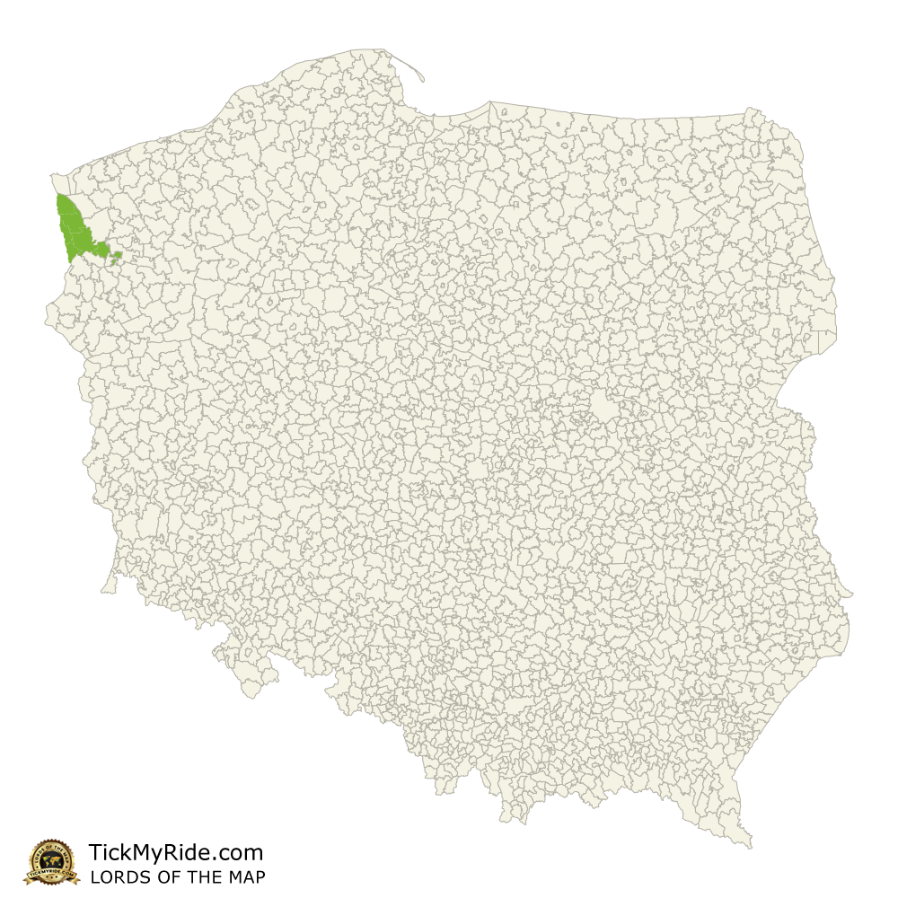 Mapa Zdobytych Gmin