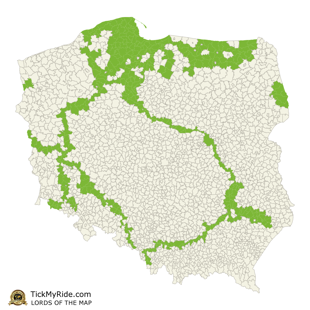 Mapa Zdobytych Gmin