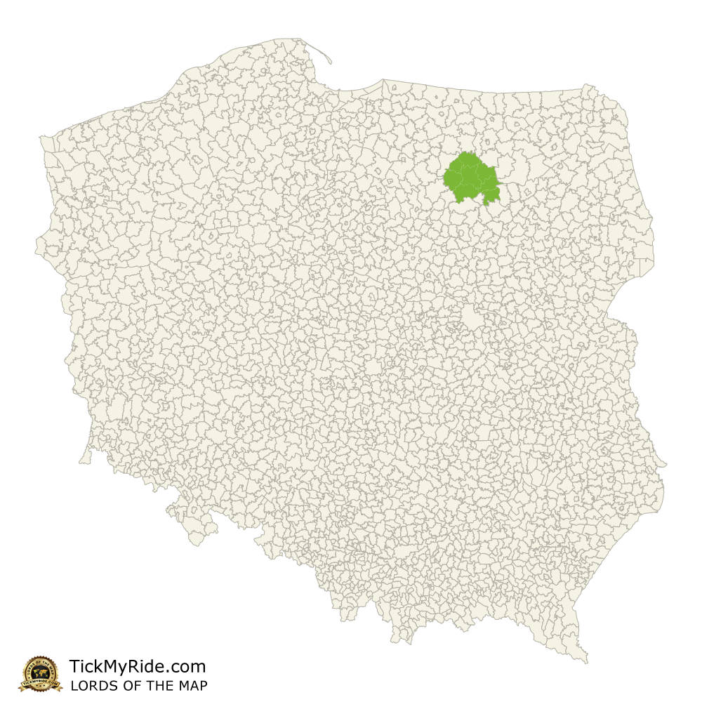 Mapa Zdobytych Gmin
