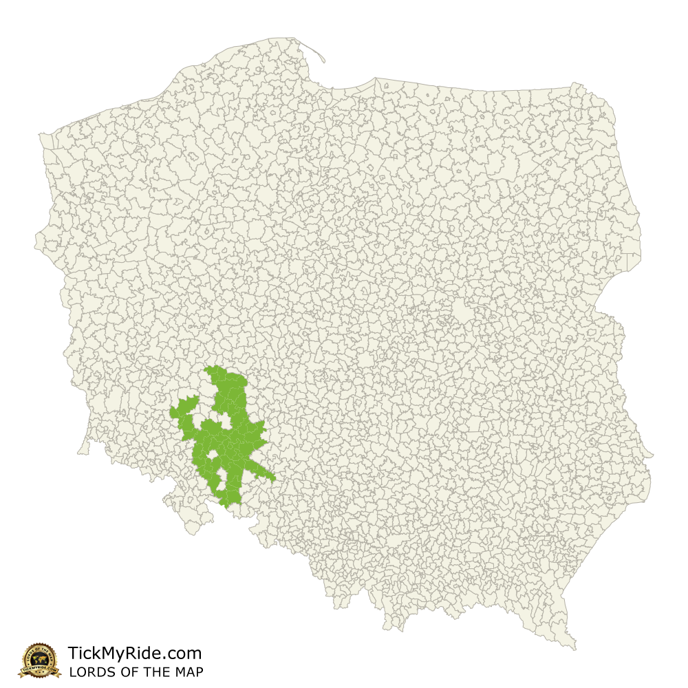 Mapa Zdobytych Gmin