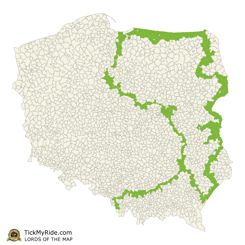 Mapa Zdobytych Gmin