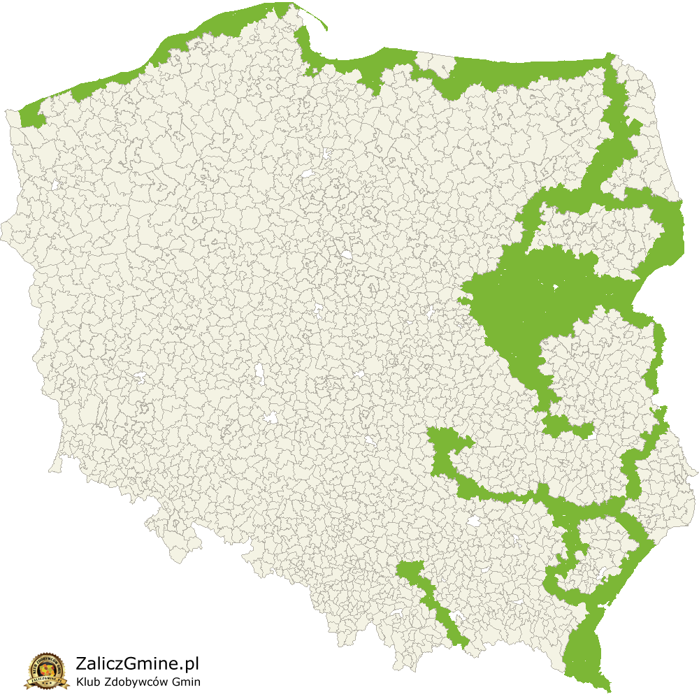 Mapa Zdobytych Gmin