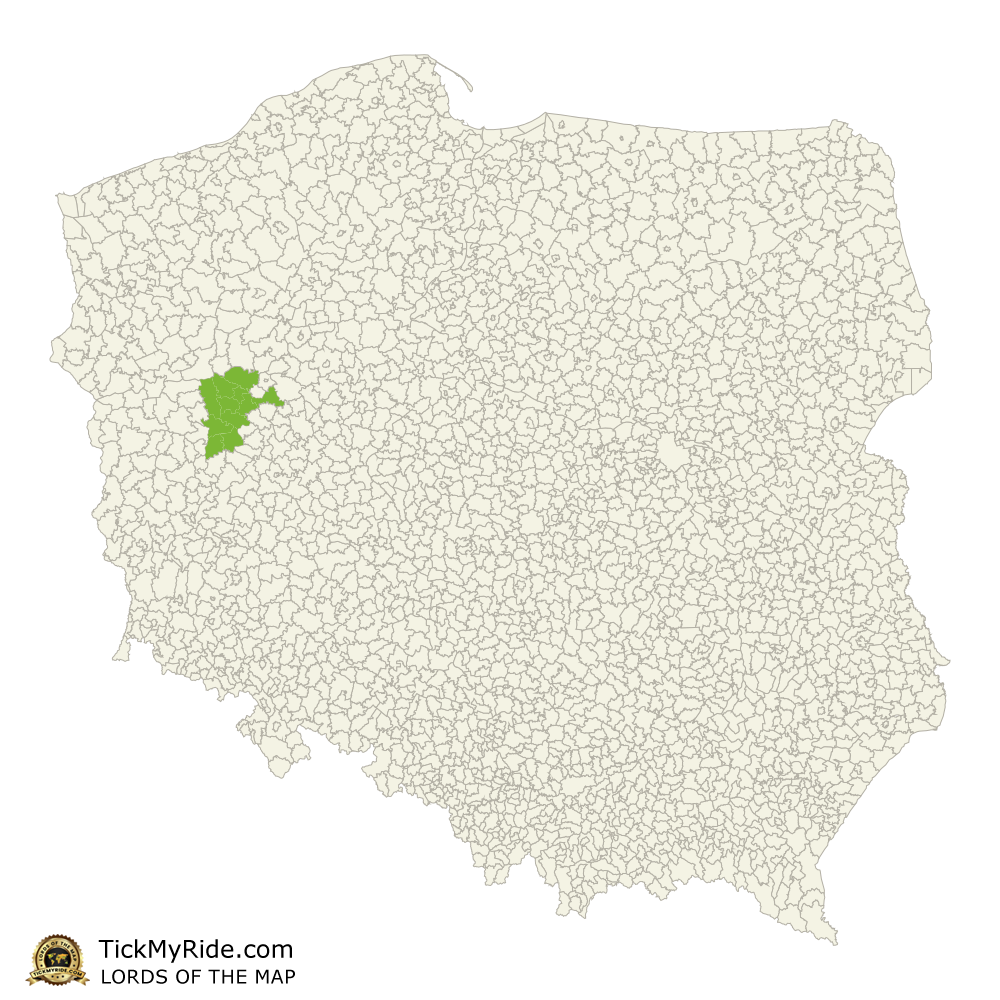 Mapa Zdobytych Gmin