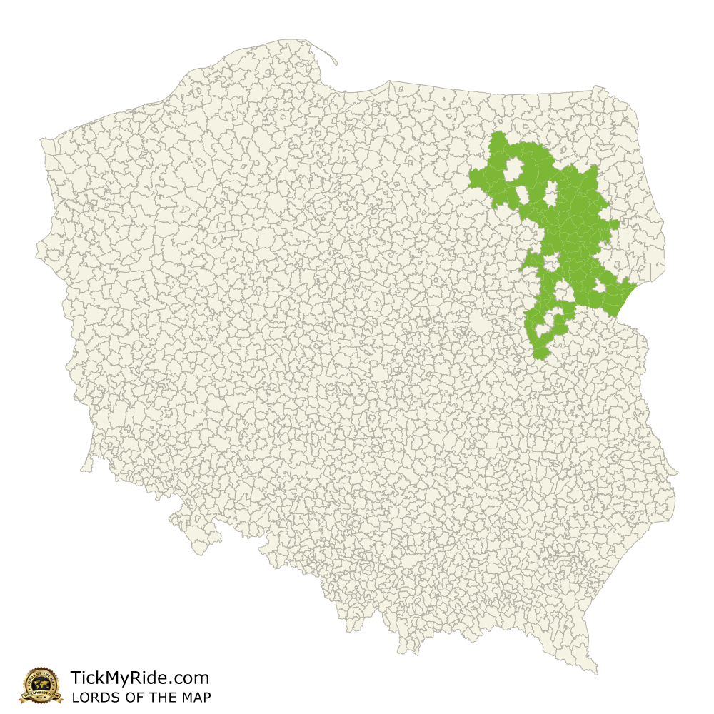Mapa Zdobytych Gmin