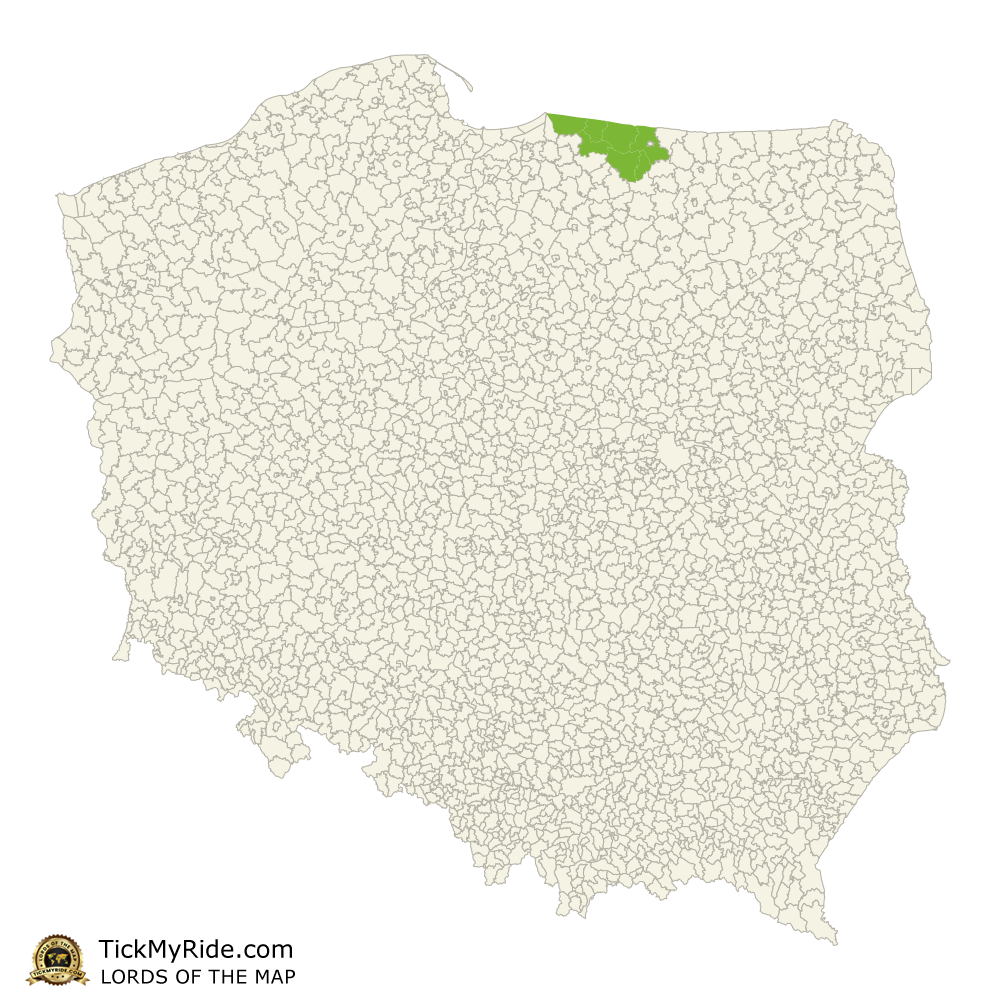 Mapa Zdobytych Gmin