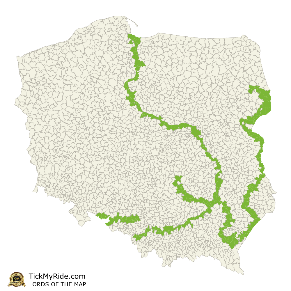 Mapa Zdobytych Gmin