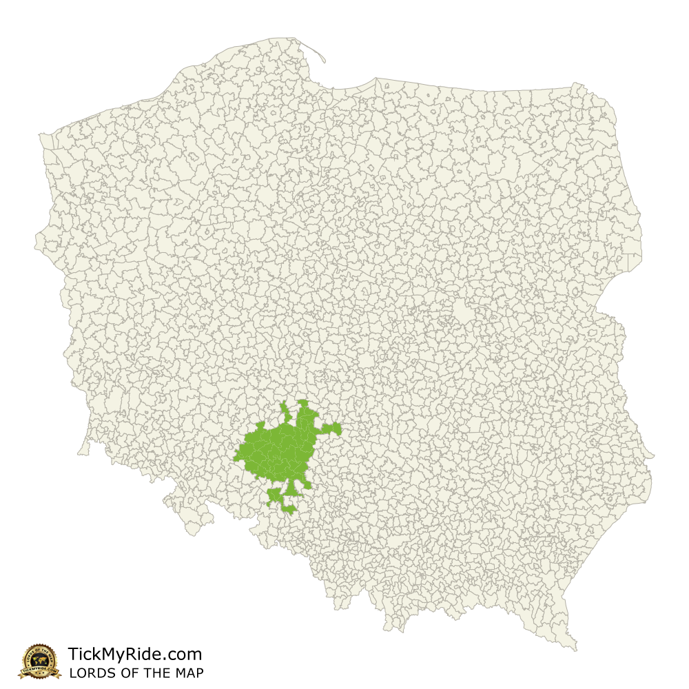 Mapa Zdobytych Gmin