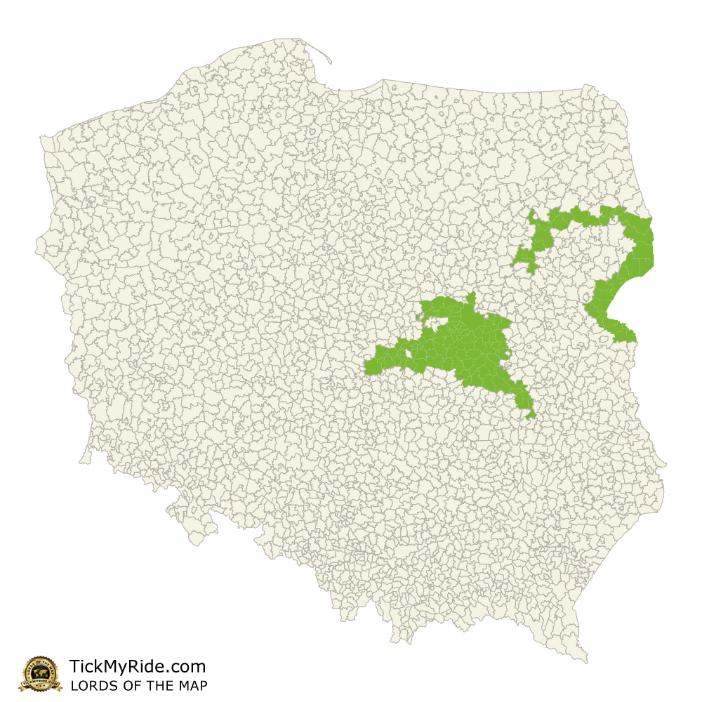 Mapa Zdobytych Gmin