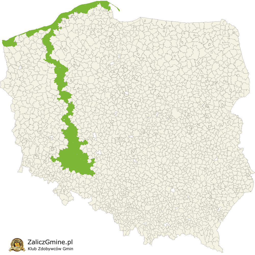 Mapa Zdobytych Gmin