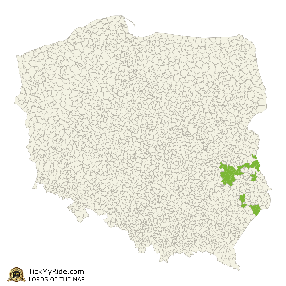 Mapa Zdobytych Gmin