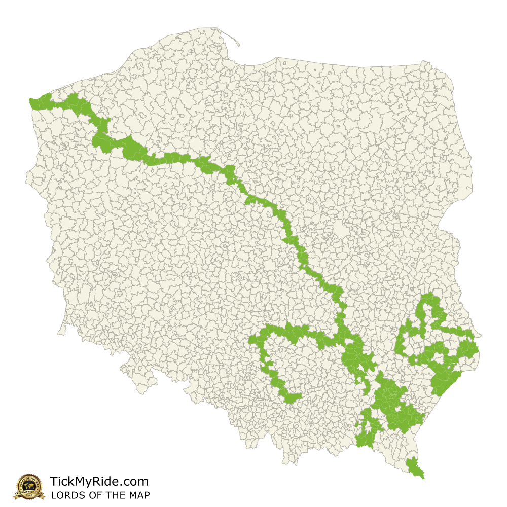 Mapa Zdobytych Gmin