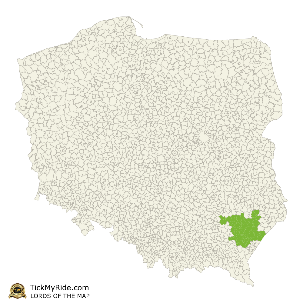 Mapa Zdobytych Gmin