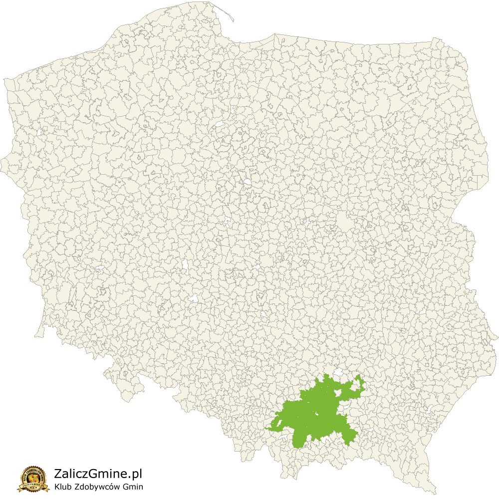 Mapa Zdobytych Gmin