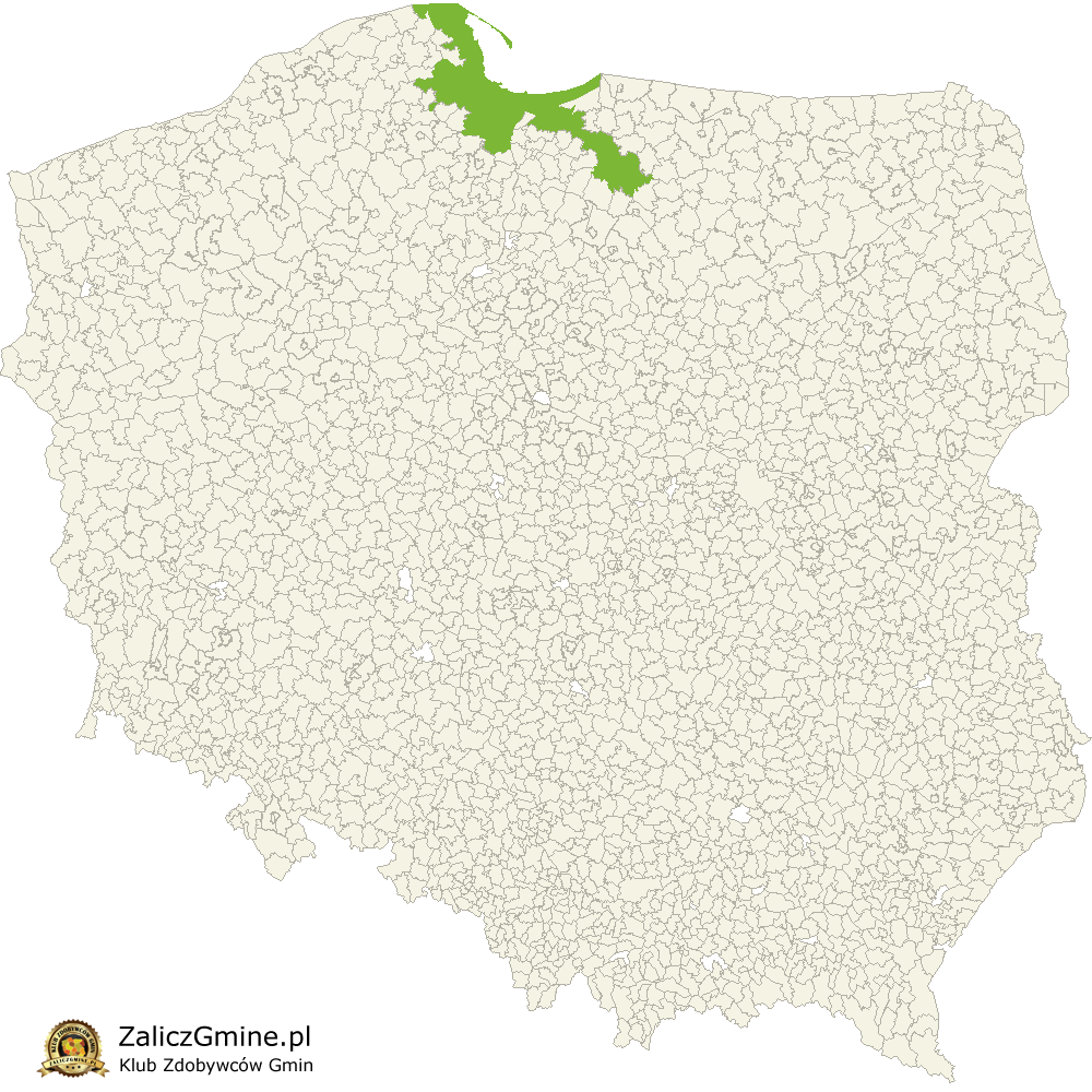 Mapa Zdobytych Gmin