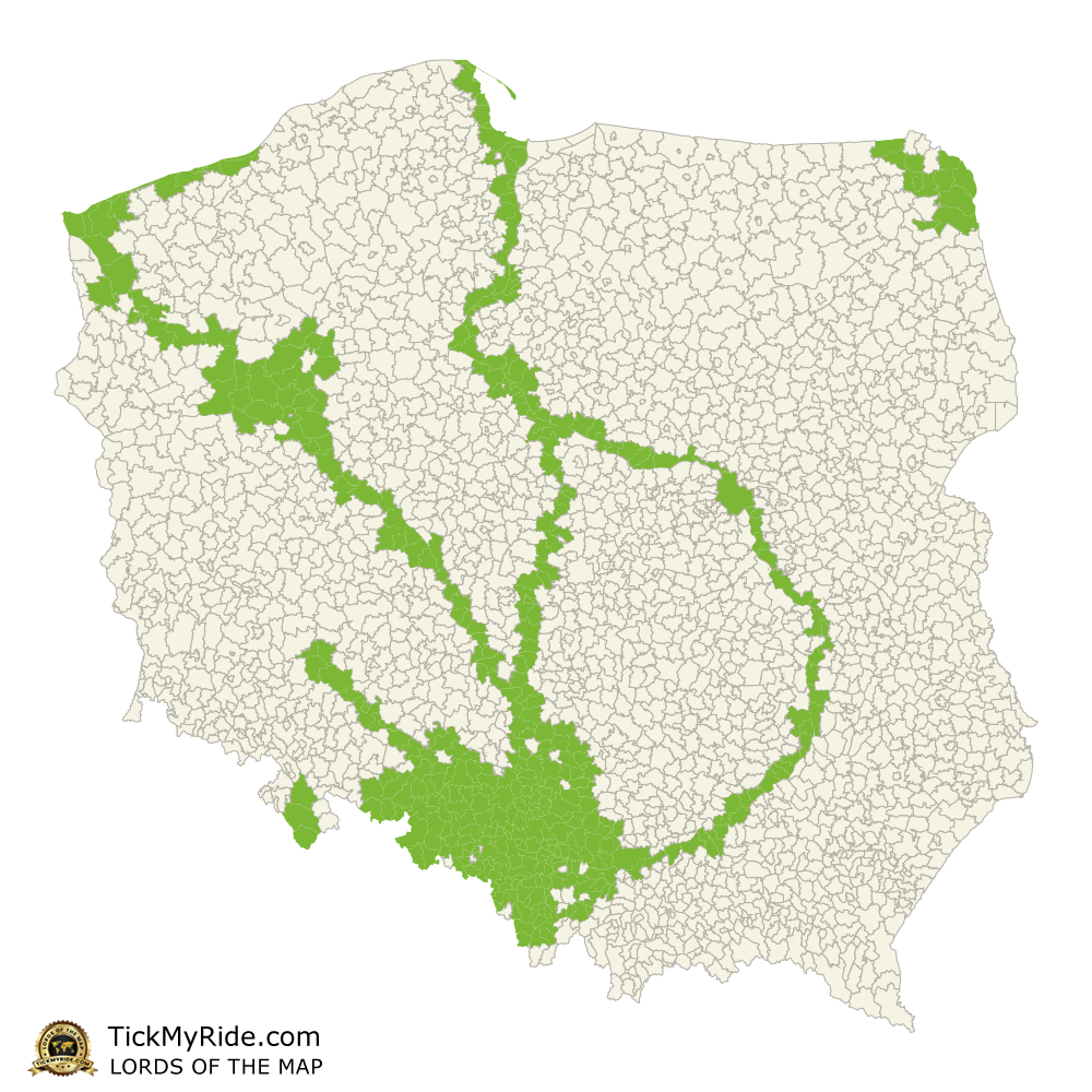 Mapa Zdobytych Gmin