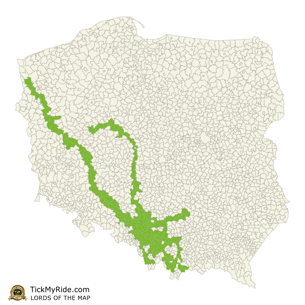 Mapa Zdobytych Gmin