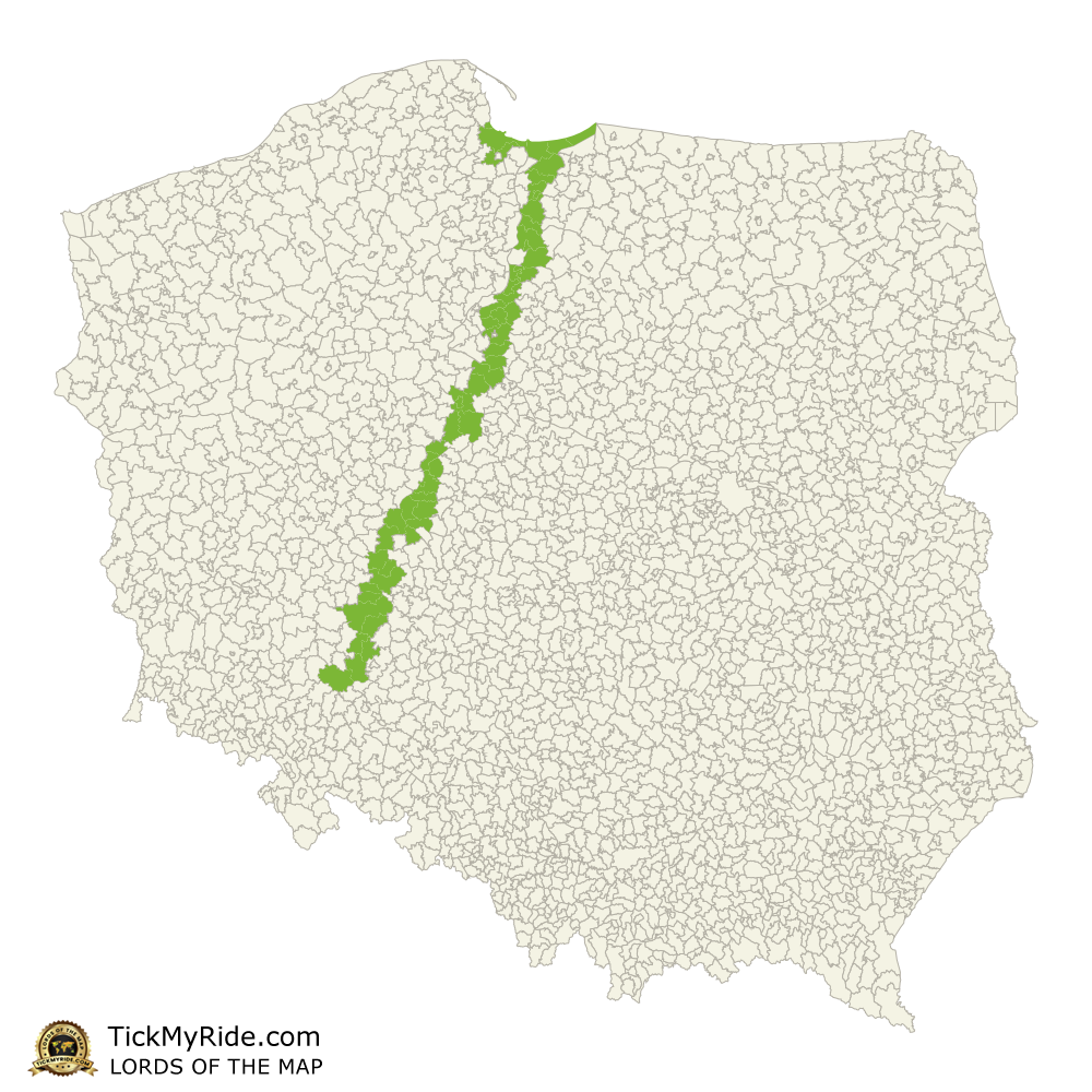 Mapa Zdobytych Gmin