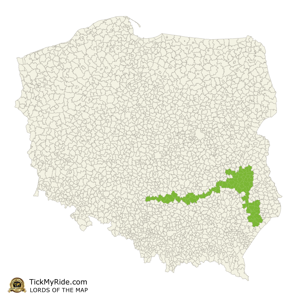 Mapa Zdobytych Gmin