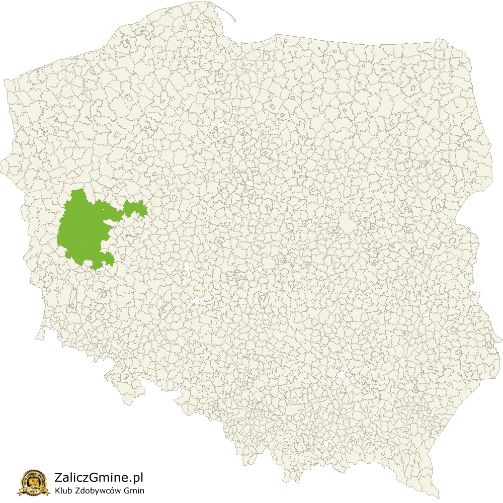 Mapa Zdobytych Gmin