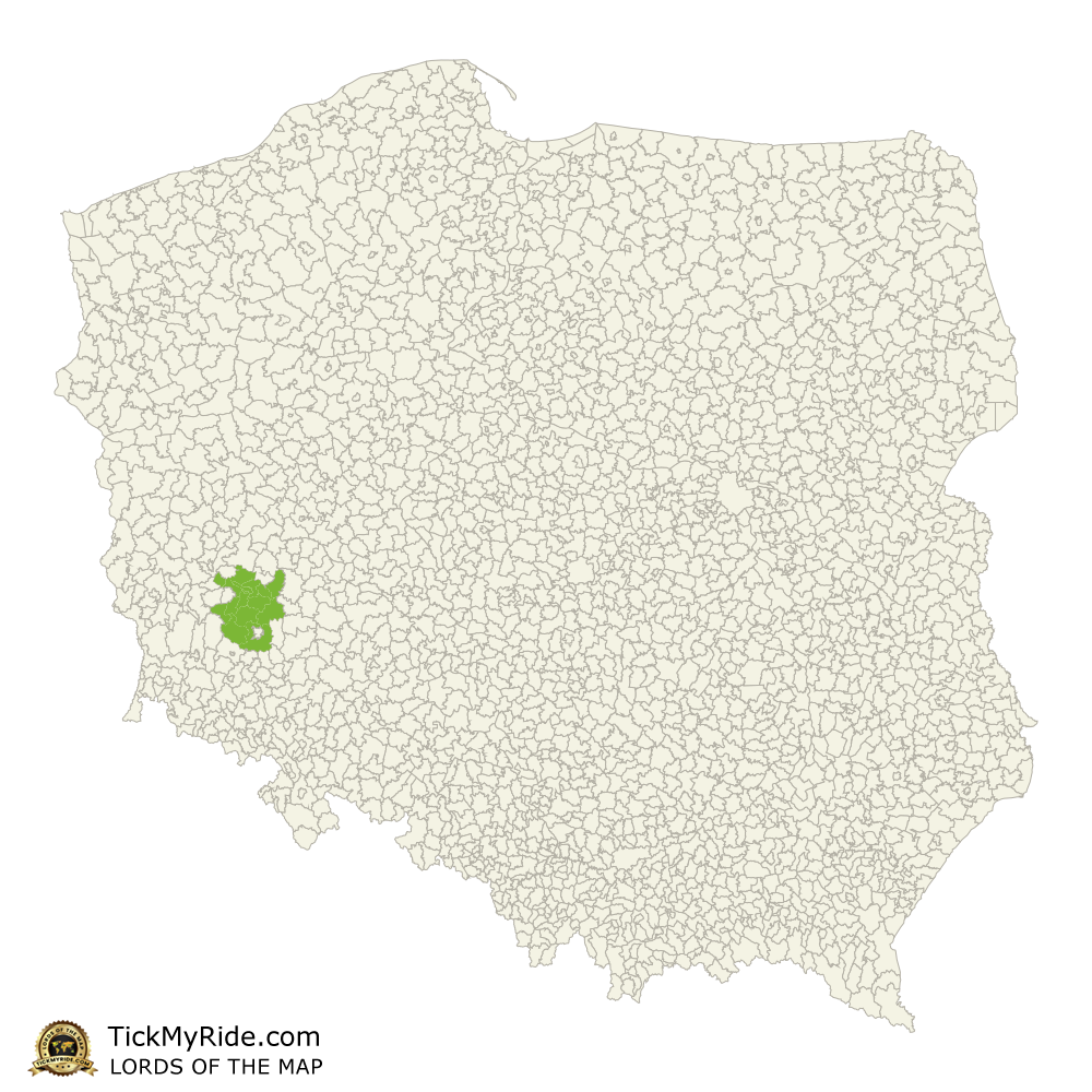 Mapa Zdobytych Gmin