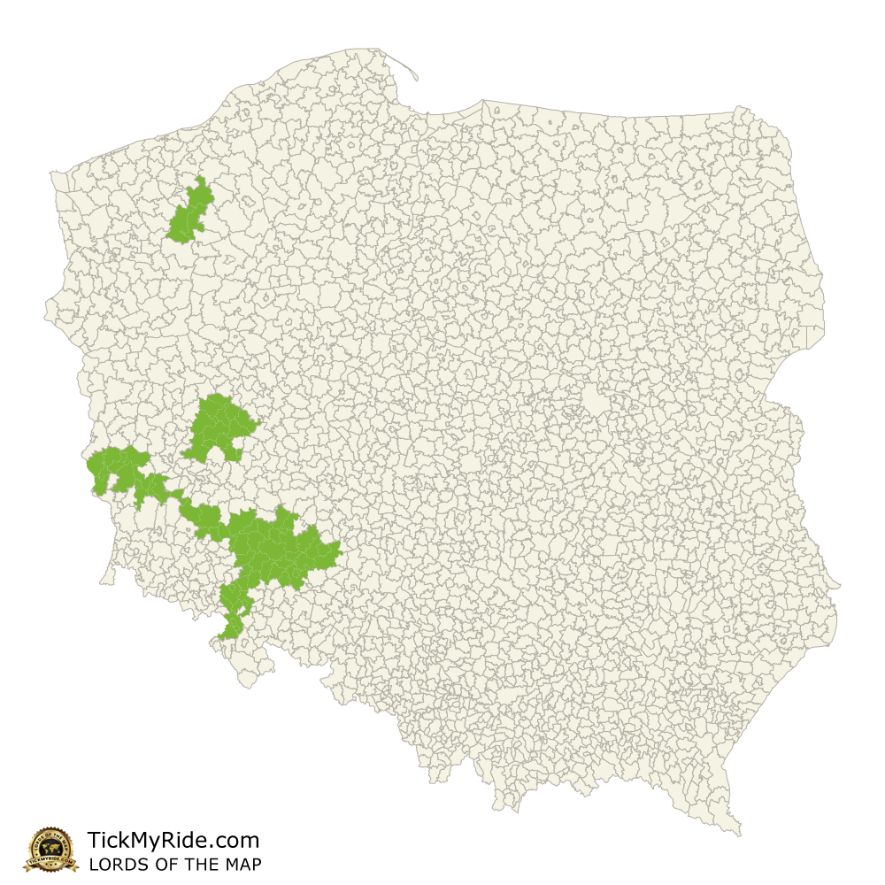 Mapa Zdobytych Gmin