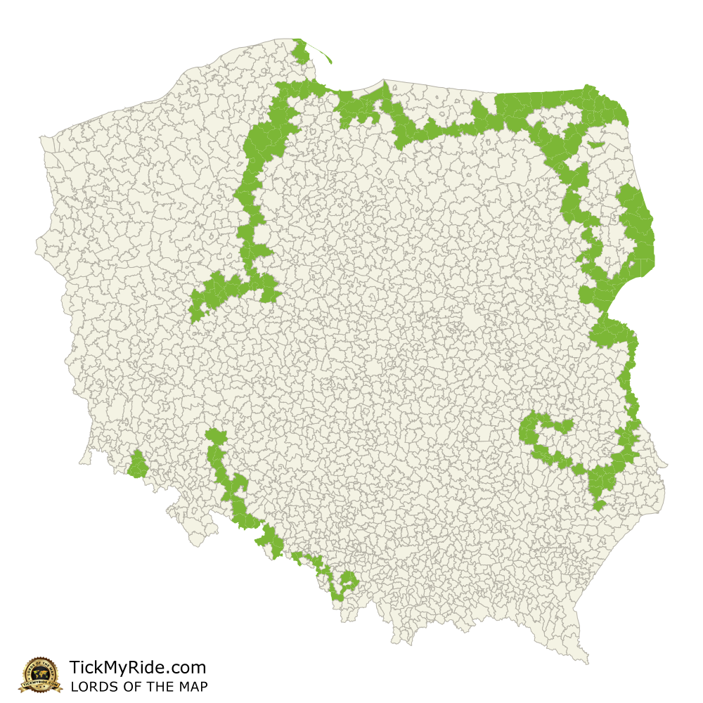 Mapa Zdobytych Gmin