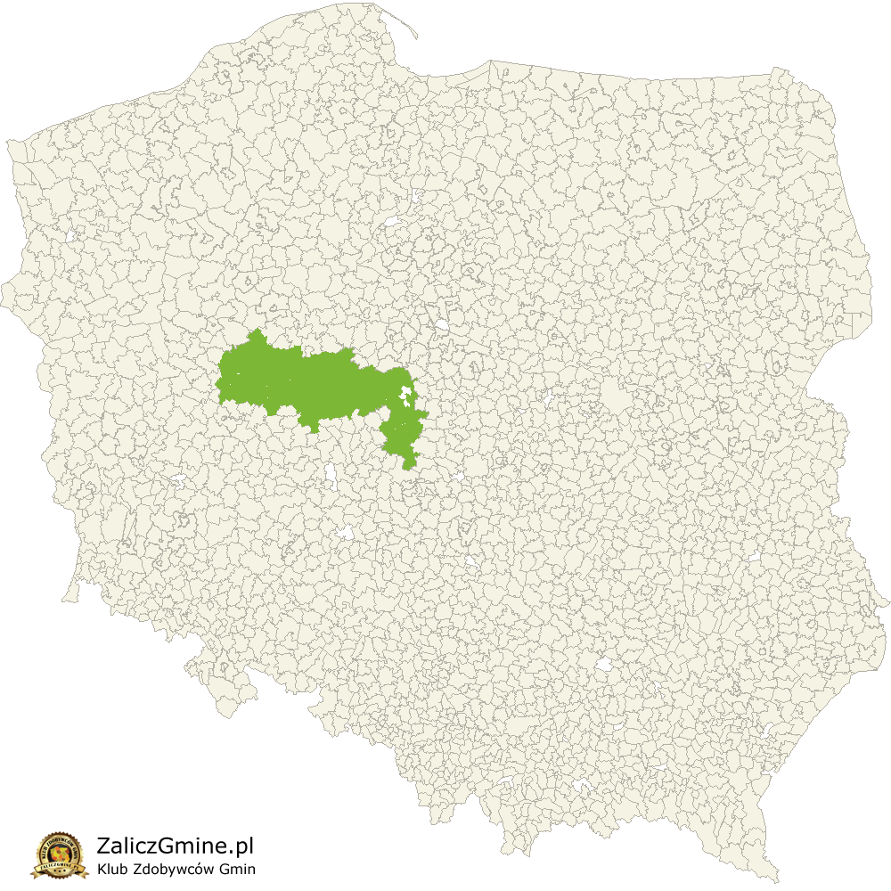 Mapa Zdobytych Gmin