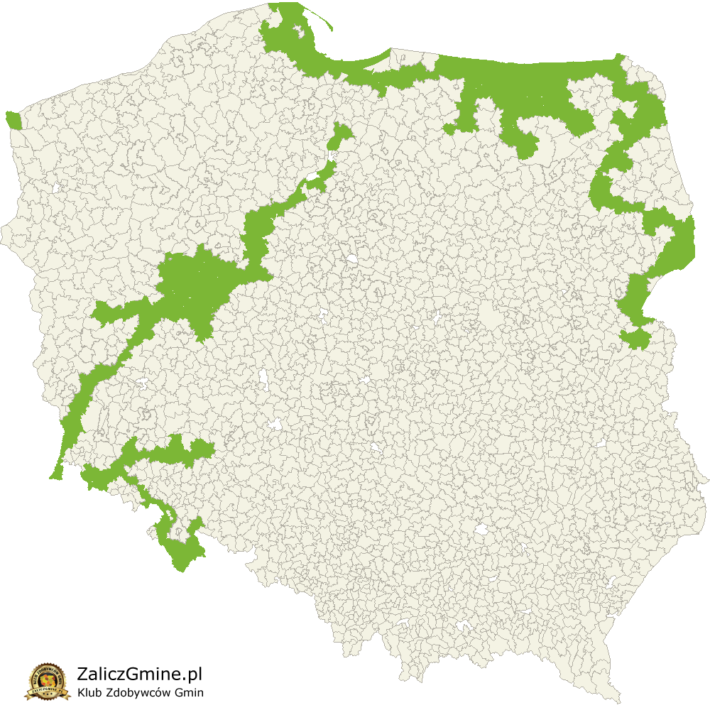 Mapa Zdobytych Gmin