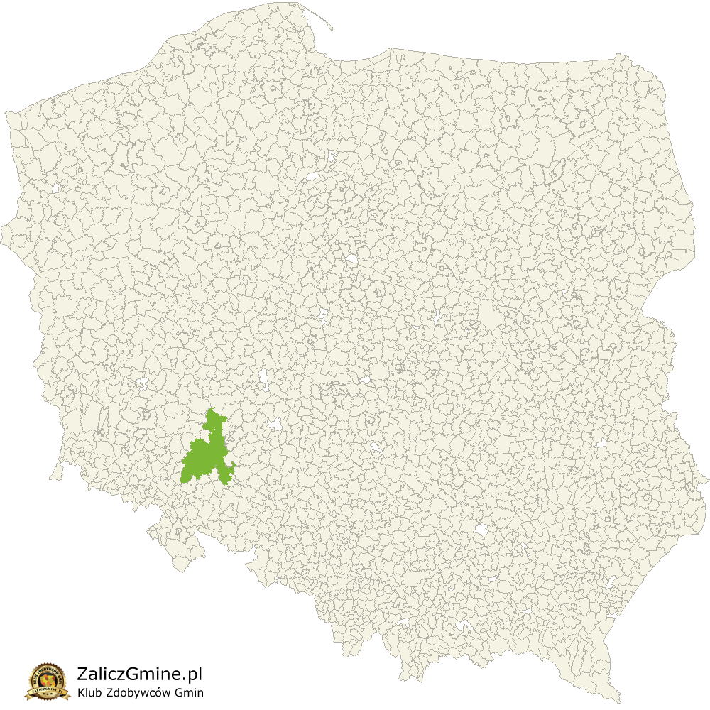 Mapa Zdobytych Gmin
