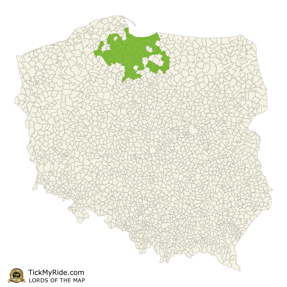 Mapa Zdobytych Gmin