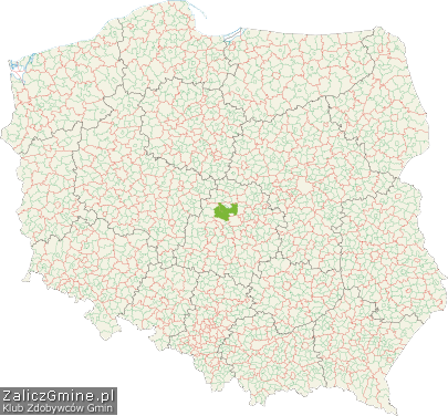 Mapa Zdobytych Gmin