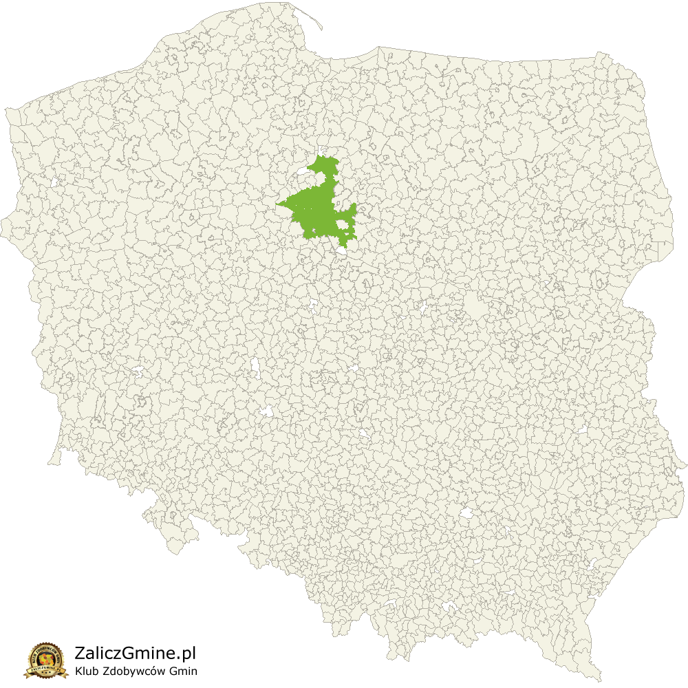 Mapa Zdobytych Gmin