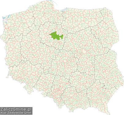 Mapa Zdobytych Gmin