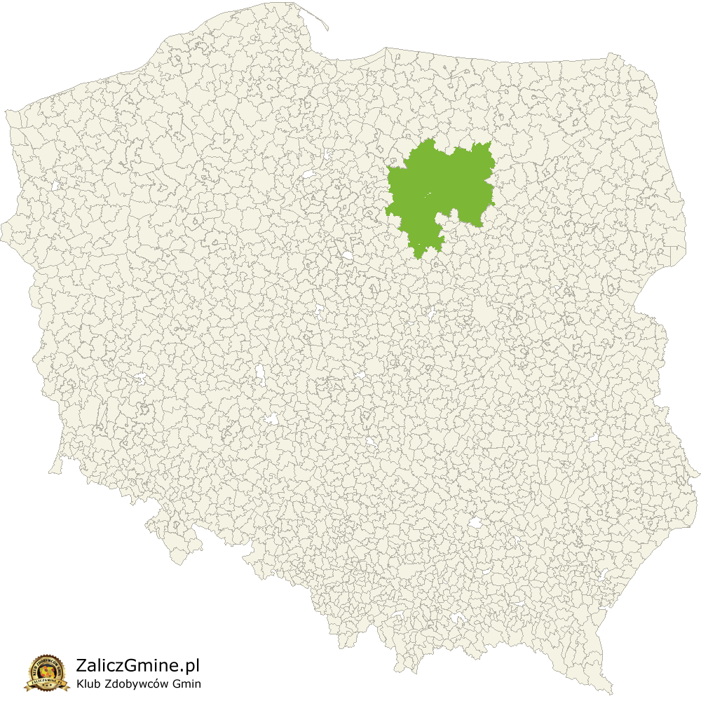 Mapa Zdobytych Gmin