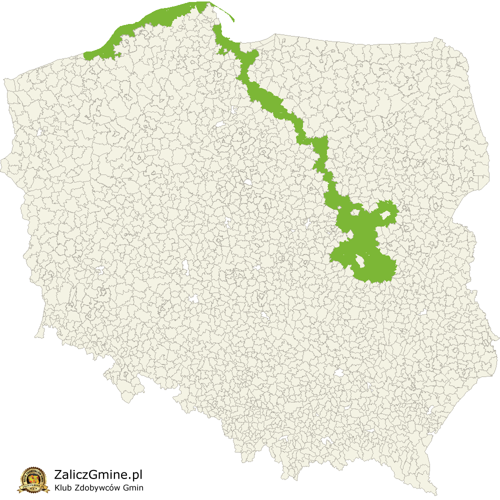 Mapa Zdobytych Gmin