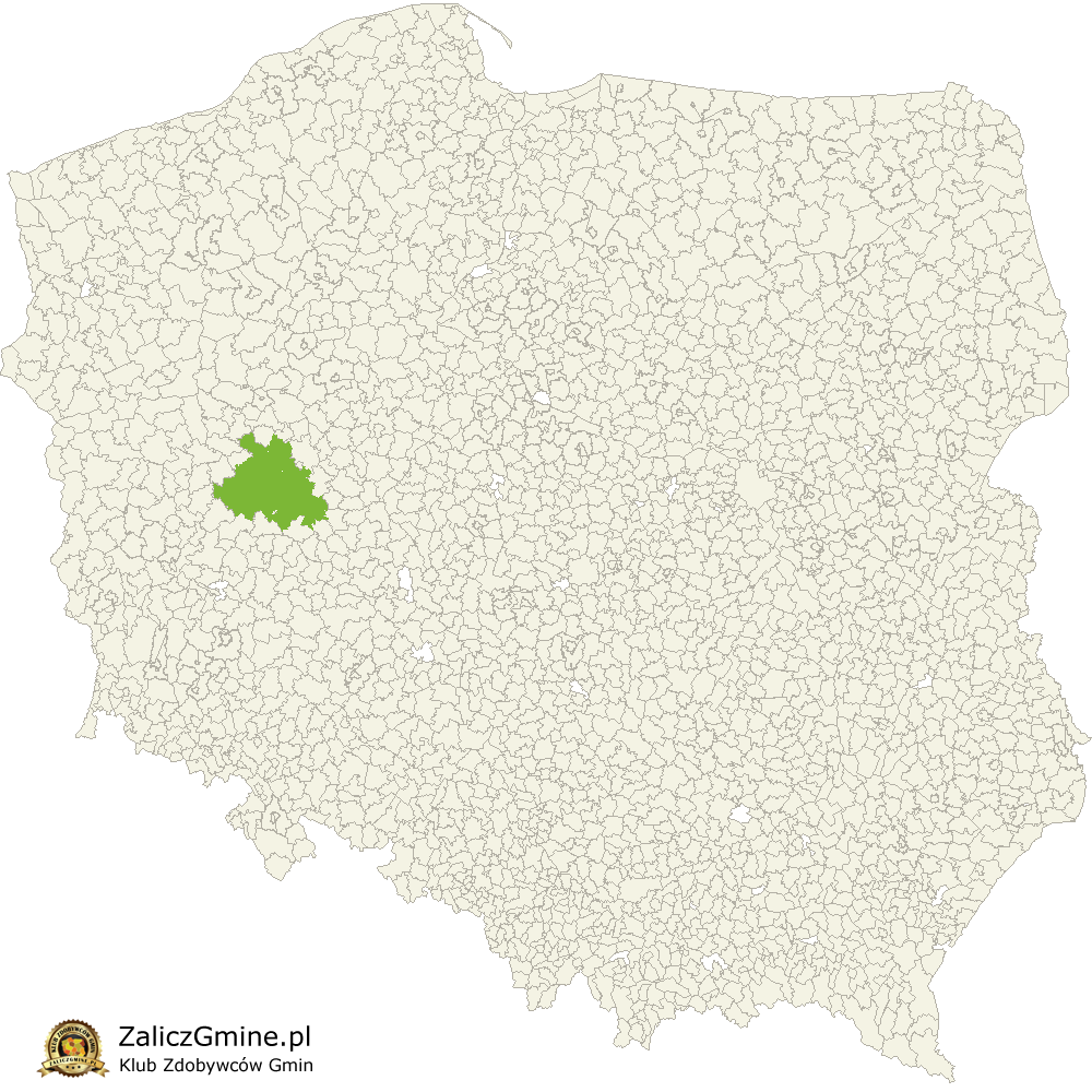 Mapa Zdobytych Gmin