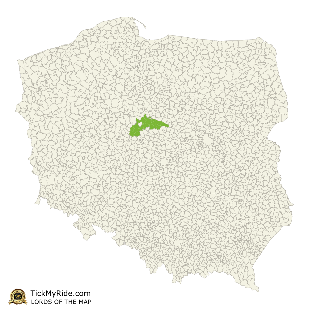 Mapa Zdobytych Gmin