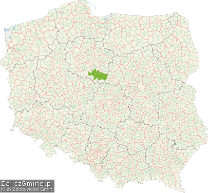 Mapa Zdobytych Gmin