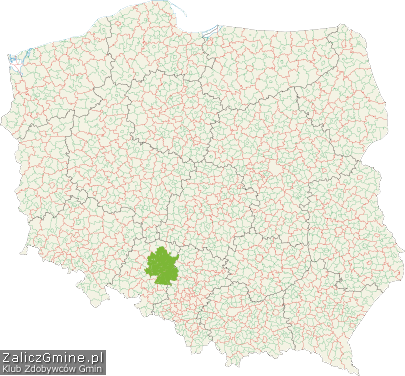 Mapa Zdobytych Gmin