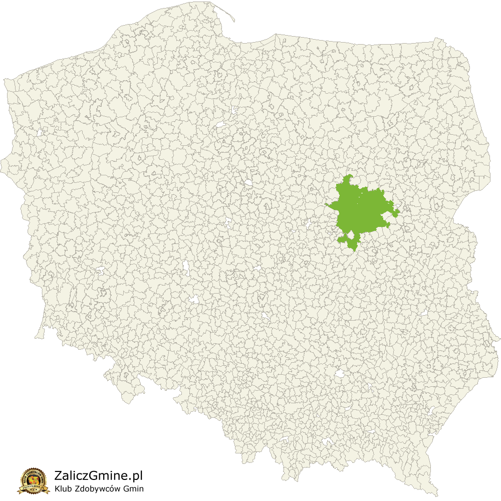 Mapa Zdobytych Gmin