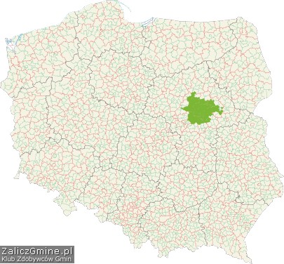 Mapa Zdobytych Gmin