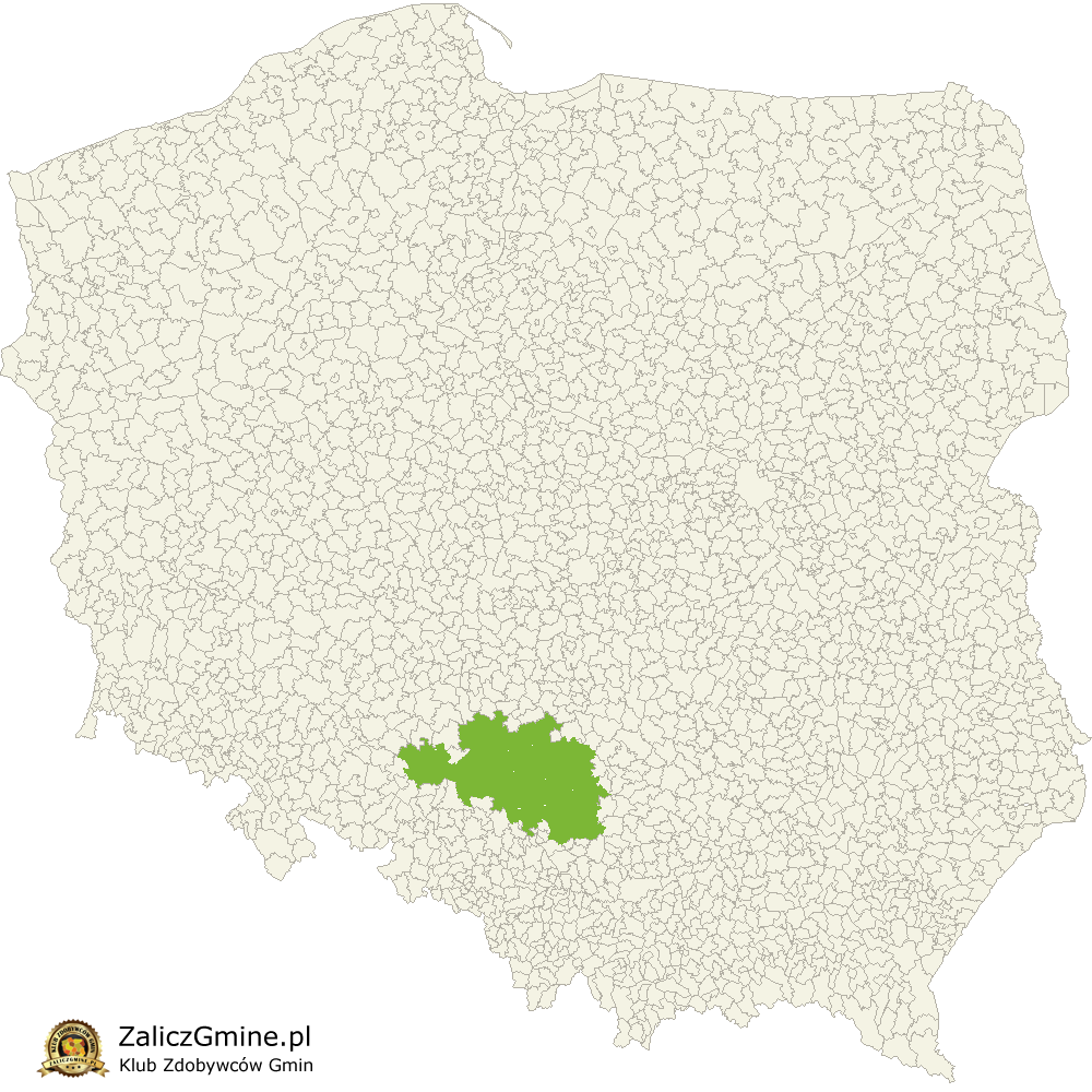 Mapa Zdobytych Gmin