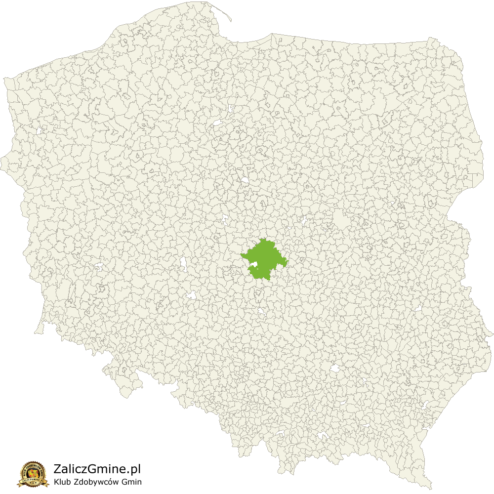 Mapa Zdobytych Gmin