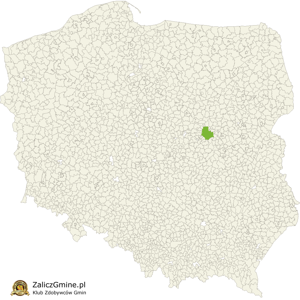 Mapa Zdobytych Gmin