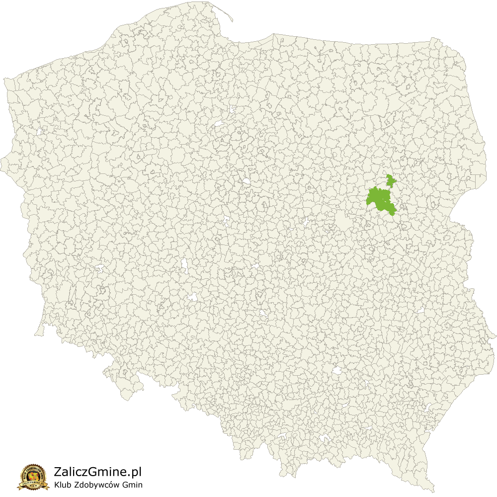 Mapa Zdobytych Gmin